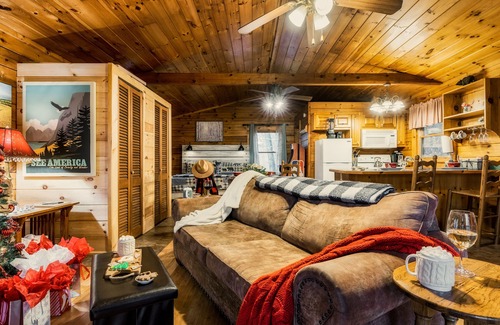 Sevierville House | Seasonal View! Couples Retreat-5% Snr/Mltry Discount-Hot Tub-Pool Table-Arcade