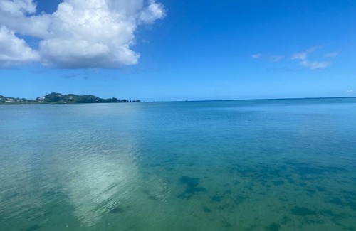 Koror House | Seaward 270 degrees deluxe ocean view room with queen bed