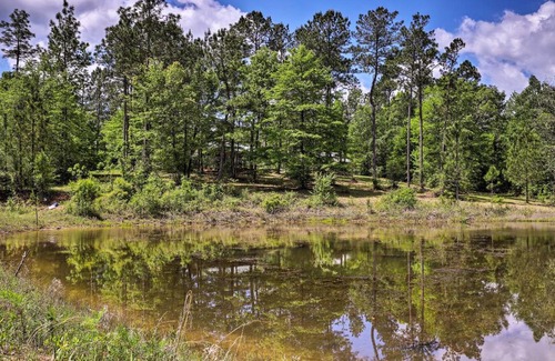 Neely House | Secluded Cabin with Pond about 37 Mi to Gulf Coast!