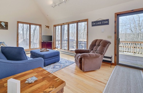 White Mills Cabin | Secluded Lakefront Cabin in the woods with firepit