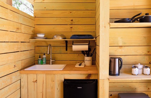 Dripping Springs Cabin | Secluded, Romantic Yurt w/Hot Tub at The Yurtopian - "Amie"