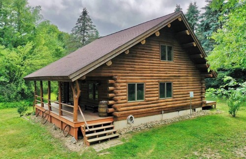 Evart Cabin | Secluded | Sauna, Fire Pit & 20 Acres of Trails