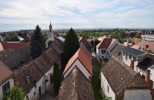 Morbisch am See Bed & Breakfast | Seeblick Pension - Doppelzimmer mit Dusche/wc, mit Terrassen-seeblick