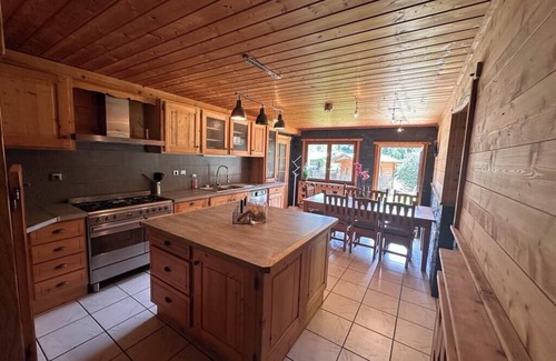 Bellevaux House | Semi-detached mountain chalet with fireplace