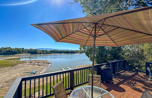 Dandridge House | Serene lakefront home w/free attraction tickets, dock, game room, & fire pit