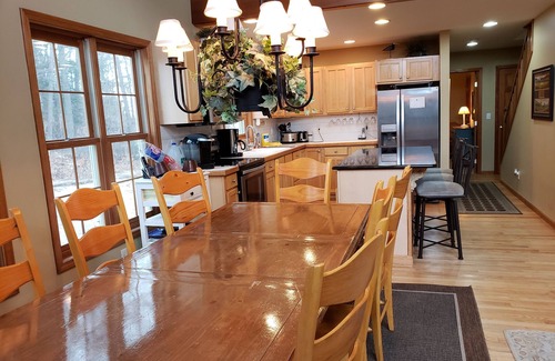 Onekama House | Seven Bedroom Home on Lake Michigan & short walk to Portage Lake