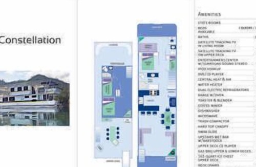 Lakehead Boat Rental | Shasta Marina's Constellation houseboat on Lake Shasta