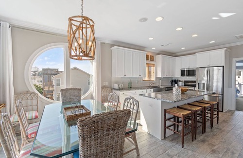 Holden Beach House | "Shrimply The Best" is better than all the rest! This gorgeous property features 5 Bedrooms, 5.5 Bathrooms, private Saltwater pool, Tiki Bar, and Elevator.