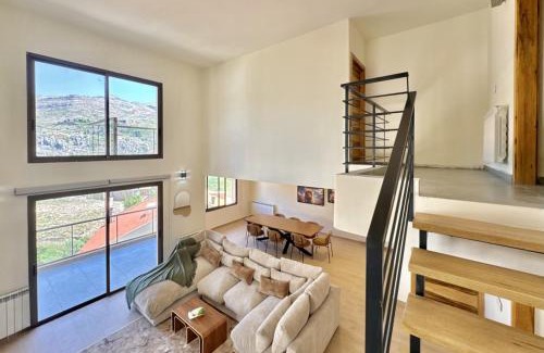 Kfardebian Apartment | Sierra Faqra Duplex 3BR w Balcony