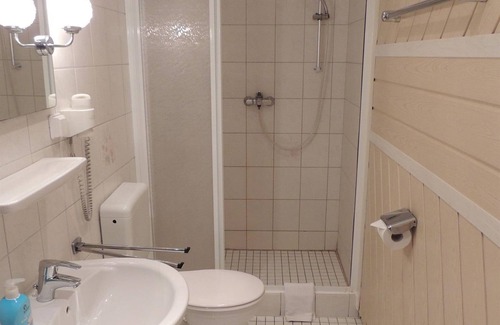 Sankt Goarshausen House | Single room, shower or bath, toilet - Hotel Café Herrmanns Mühle