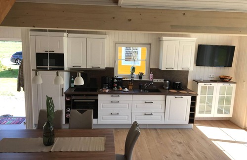 Wandlitz House | Skandinavisches Ferienhaus 2. Reihe zum Wasser für 6 Personen