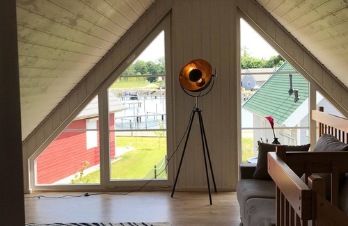 Wandlitz House | Skandinavisches Ferienhaus 2. Reihe zum Wasser für 6 Personen