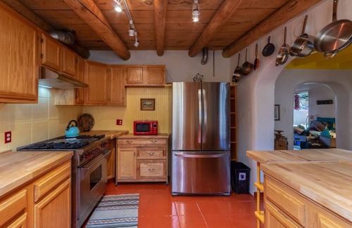 Downtown Santa Fe RV Rental | Ski Discounts! Jimenez Street · Historic Family-Friendly Adobe Home with Arcade Games & Hot Tub