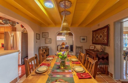 Downtown Santa Fe RV Rental | Ski Discounts! Jimenez Street · Historic Family-Friendly Adobe Home with Arcade Games & Hot Tub