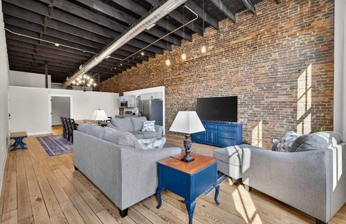 Fayetteville Apartment | Sleeps 6. Two Downtown Lofts Combined.