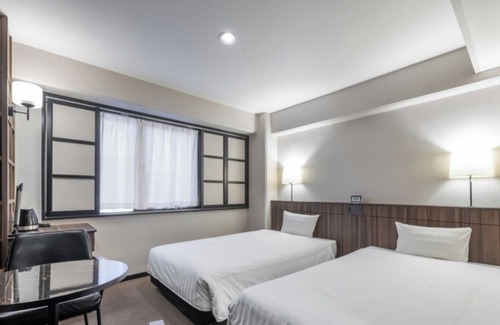 Fukuyama Hotel | Smoking Twin room Breakfast included Simple /Fukuyama Hiroshima