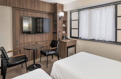 Fukuyama Hotel | Smoking Twin room Breakfast included Simple /Fukuyama Hiroshima