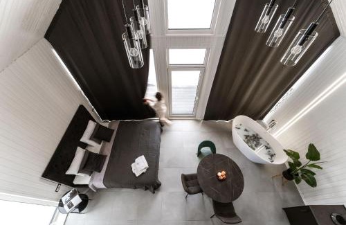 Madona Villa | Sniegi design cabin with sauna