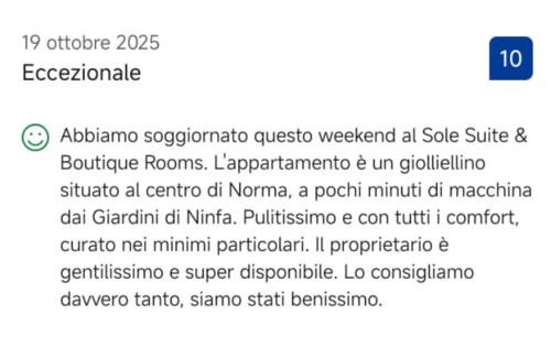 Norma Bed & Breakfast | Sole Suite & Boutique Rooms