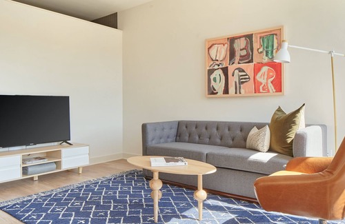 Downtown Minneapolis Apartment | Sonder at Sora | Extended Stay One-Bedroom Apartment w/ Juliet Balcony