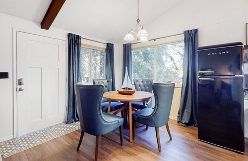 Gig Harbor House | Sound view retreat with trails, beach access, firepit, grill, scenic deck, & W/D