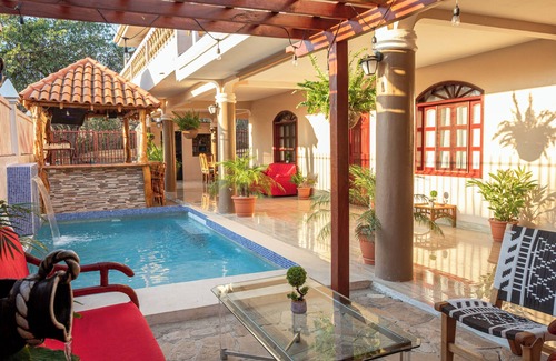 San Juan del Sur House | Spacious 5-bedroom house in vibrant San Juan del Sur; WiFi, AC, Pool, Sports bar
