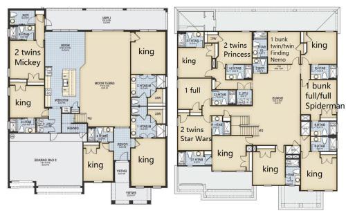 Kissimmee House | Spacious Family Reunion 15BR Home Pool Spa Game Rm