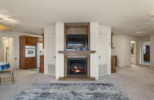 Pryor House | Spectacular lake view with a huge deck and a Hot Tub.