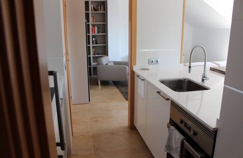 Sanxenxo Apartment | Spectacular penthouse with terrace and views of the Port(Wifi and Garage)