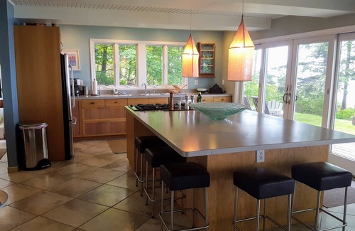 Shelby Cottage | Spectacular view of Lake Michigan from inside and the deck