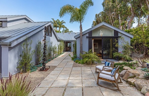 Central Malibu House | Sprawling garden compound with Pool, Spa and steps to Exclusive Private Beach