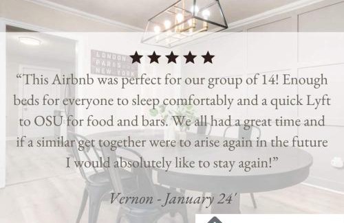 University District House | Stay in the Palazzo in OSU! 10 BEDS!