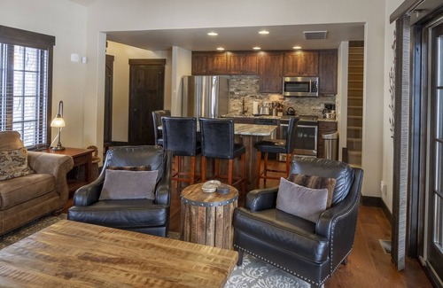 Tamarack Cottage | Stone Fireplace | Private Hot Tub | Mountain Views & Ski Access