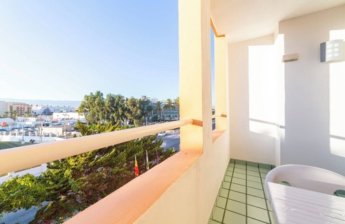 Roquetas de Mar Apartment | Studio Apartment 'Estudio En La Playa' with Mountain View, Shared Pool and Wi-Fi