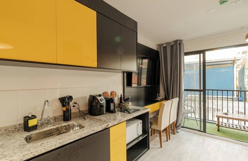 Sao Paulo Apartment | Studio c Academia e Piscina a 3 min do Allianz