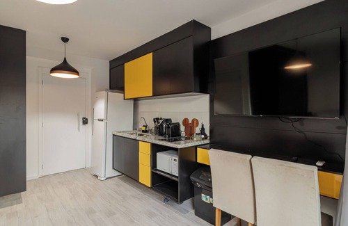 Sao Paulo Apartment | Studio c Academia e Piscina a 3 min do Allianz