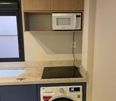 Bage Apartment | Studio Central Todo Planejado com Ar Condicionado