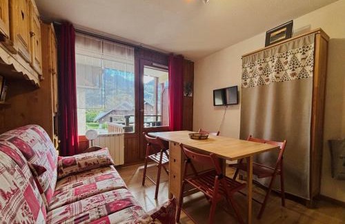 Samoens Apartment | Studio confortable avec balcon et parking au centre du village - FR-1-624-121