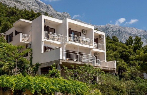 Baska Voda Apartment | Studio flat with balcony and sea view Baška Voda, Makarska (AS-301-b)