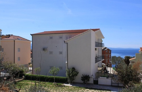 Tice Apartment | Studio flat with balcony and sea view Nemira, Omiš (AS-4652-b)