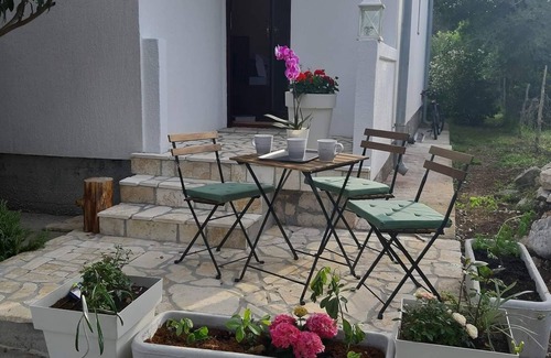 Suha Punta Apartment | Studio flat with terrace Kampor, Rab (AS-5014-a)