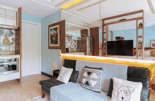 Vila Madalena Apartment | Studio in Praça Madá with sauna, swimming pool and gym.