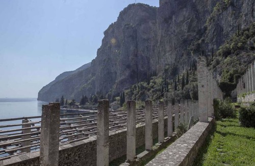 Tignale Apartment | Studio rustically furnished, overlooking lake and with terrace