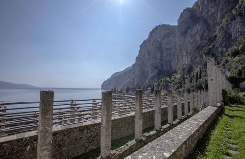 Tignale Apartment | Studio rustically furnished, overlooking lake and with terrace