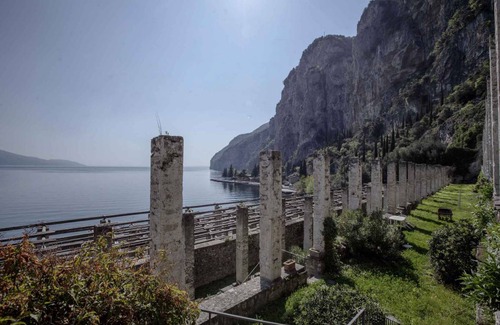 Tignale Apartment | Studio rustically furnished, overlooking lake and with terrace