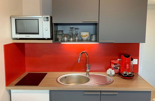 Cabourg Apartment | Studio waterfront Cabourg, garden view