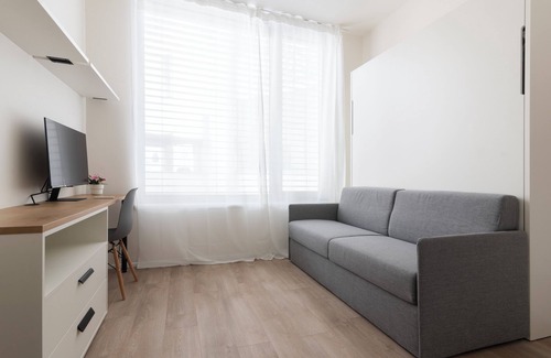 Prague 5 Apartment | Studio with 𝗙𝗿𝗲𝗲 𝗣𝗮𝗿𝗸𝗶𝗻𝗴 A/C Ultra-Fast WiFi SMART TV
