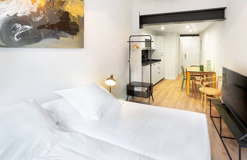 Tudela Apartment | Studio with one double or two single beds
