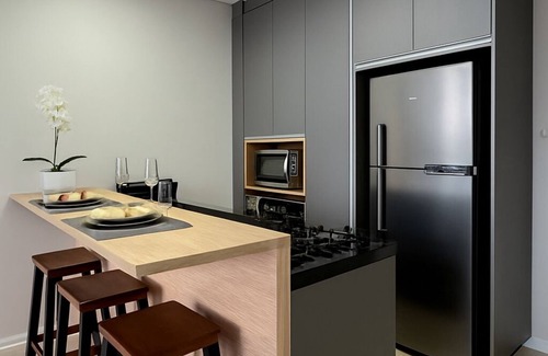 Fazenda Apartment | Studio with sea view - Itajaí/BC - main beaches of Itajaí and BC.