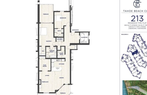 Stateline Condo | Stunning 1184 sqft. 2 bed, 3 bath with private beach and pool